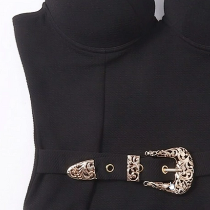 Zwart Badpak met Push-Up