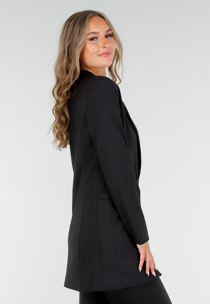 OP=OP.38.NL Zwarte Halflange Stretch Blazer