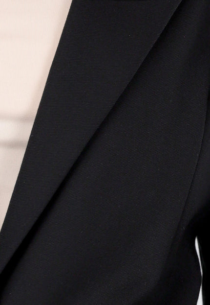OP=OP.38.NL Zwarte Halflange Stretch Blazer