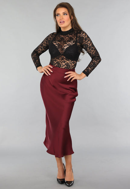 OP=OP.46.NL Zwarte Longsleeve Kanten Bodysuit