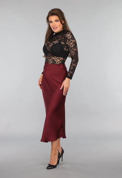 OP=OP.46.NL Zwarte Longsleeve Kanten Bodysuit