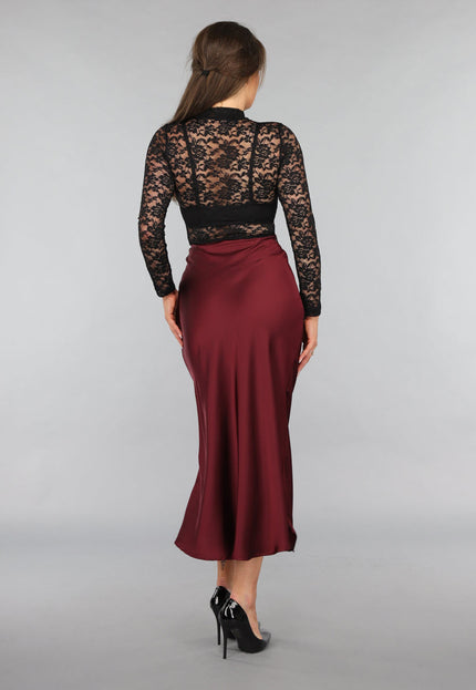 OP=OP.46.NL Zwarte Longsleeve Kanten Bodysuit