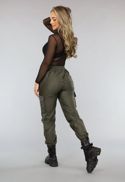 Zwarte Longsleeve Mesh Bodysuit