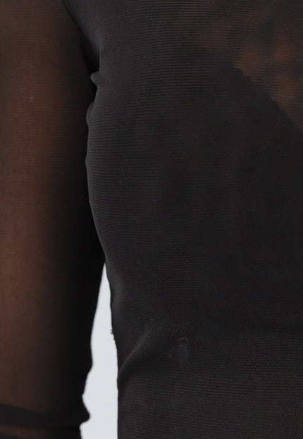 OP=OP.44.NL Zwarte Longsleeve Mesh Top