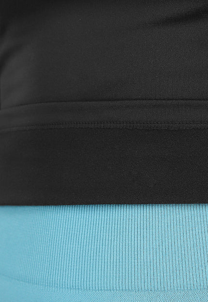 Zwarte Longsleeve Sporttop