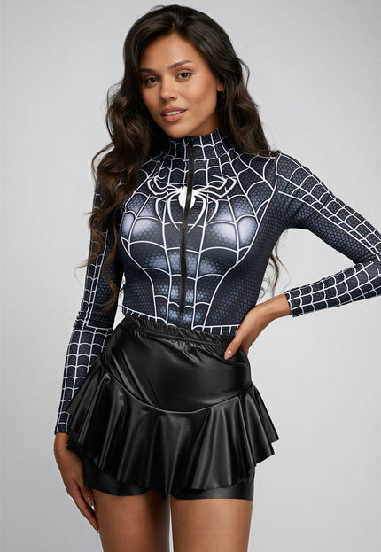 Zwarte Marvel Venom Bodysuit