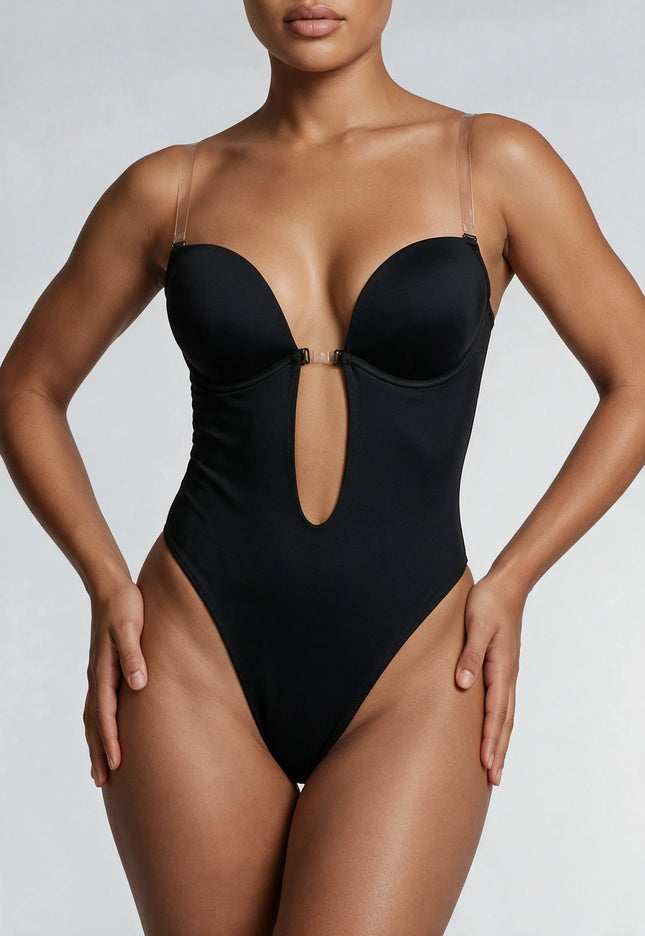 Zwarte Onzichtbare Bodysuit