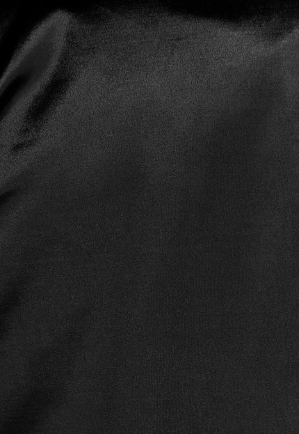 OP=OP.38.R Zwarte Oversized Satin Blazer