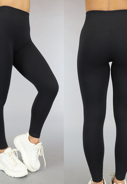 Zwarte Rib Sportlegging
