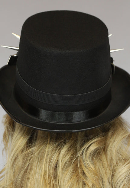 Zwarte Steampunk Hoed met Bril