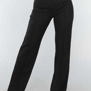 Zwarte Straight Leg Super Stretch Pantalon