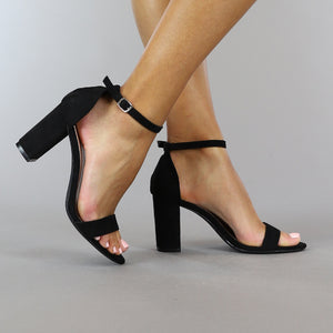 Zwarte Suède Sandaletten