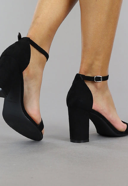 Zwarte Suède Sandaletten