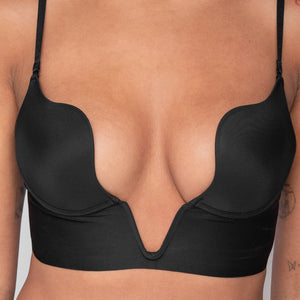 Zwarte Zachte V Hals BH