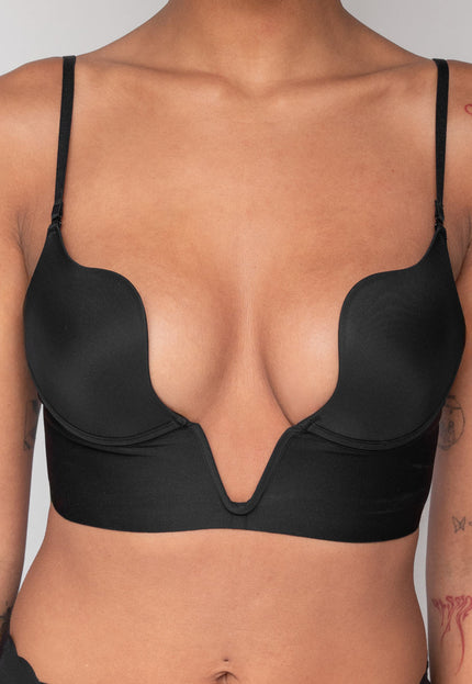 Zwarte Zachte V Hals BH