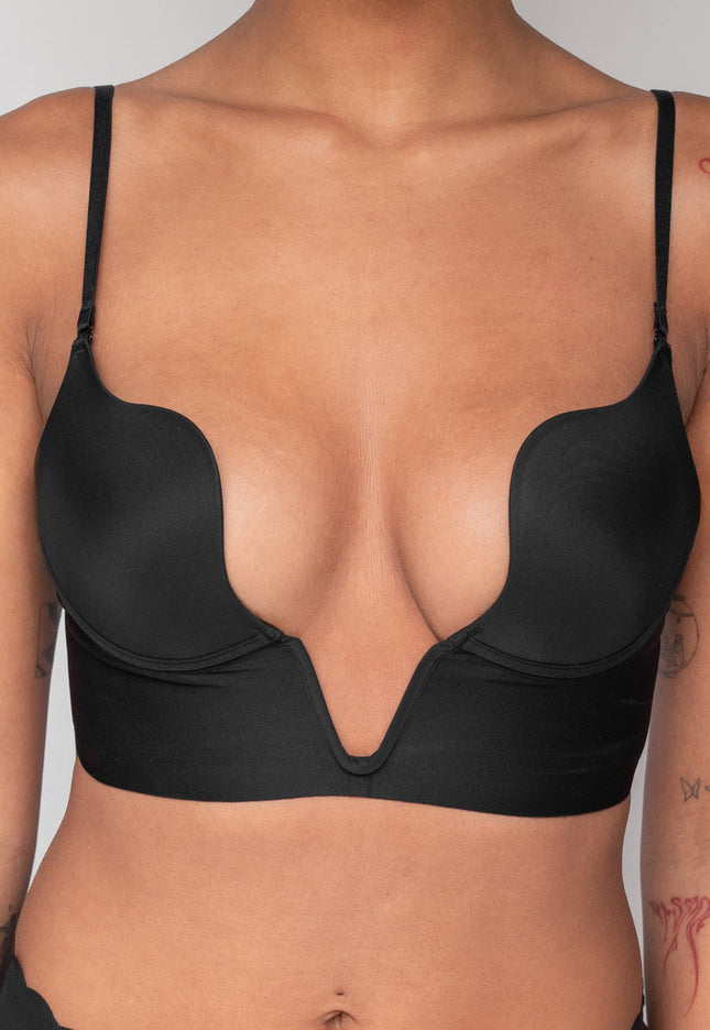 Zwarte Zachte V Hals BH