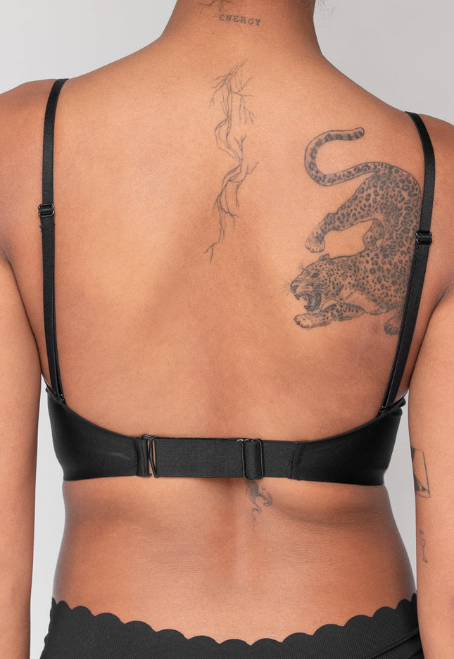 Zwarte Zachte V Hals BH